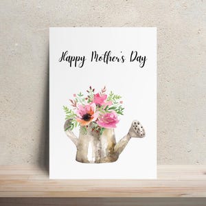 Mother&#39;s Day Card, Mother&#39;s Day Gift, Mother&#39;s Day Printable Card, Printable Cards, Card for Mother&#39;s Day, Floral Mother&#39;s Day Card