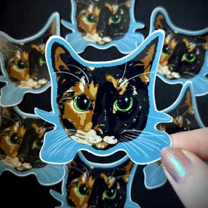 Calico Cat Waterproof Sticker
