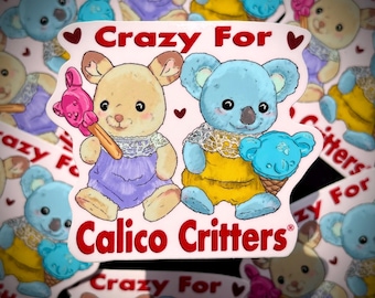 Pegatina impermeable Calico Critters