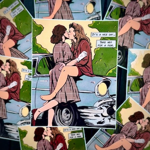 Take Her For A Ride Waterproof Sticker