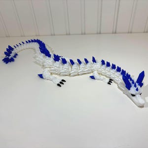Crystal Dragon 3D Printed, Articulated Dragon Toy, Articulated Toy Figurine