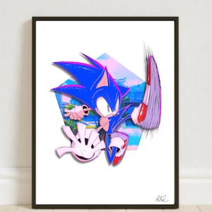 Sonic the Hedgehog print