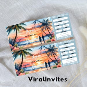 Bearbeitbare Hawaii Bordkarte Vorlage, Überraschungsreise Hawaii Ticket, Gefälschtes Flugticket, Geburtstagsgeschenk, Urlaubsticket, Sofort Download