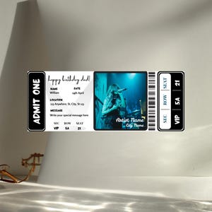 Editable Concert Ticket Template: Custom Event Invitation (digital ...