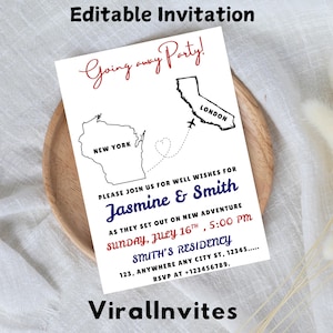 Abschied Einladung, Abschied Einladung, Abschied Einladung, Umzug Einladung, Party Einladung, Erwachsene Party