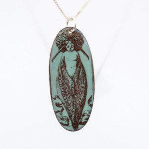 Elegant Handcrafted Fairy Pendant on Sterling Silver Chain - Nature-inspired Jewelry