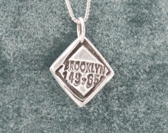 Brooklyn Pendant Necklace, Brooklyn, New York Charm, Brooklyn Necklace