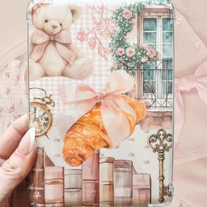 Croissant Coquette Kindle Case Insert: Clear Case Accessory