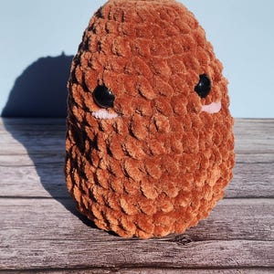 Crochet potato, Amigurumi potato, emotional support potato, Crochet Stuffed potato