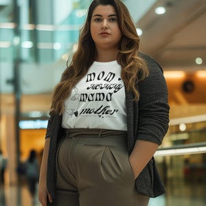 T-Shirts für Frauen, T-Shirt-Portrait-Effekt, Geschenke für Frauen, Geschenke für Muttertag, Freizeithemd für Mama, Botschaften für Mama,