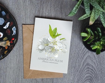 American Plum Greeting Card
