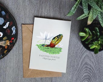 Painted Turtle Greeting Card