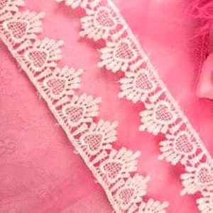 Sewing Trim Ivory Venice Lace Victorian Design DIY Craft 1.75&quot;  (C124-iv)