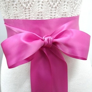 Braut-Schärpe Satin Ribbon Double Face versiegelt oder Strass endet DIY Bridal Gürtel 75 Farben verfügbar 1 oder 2 Zoll