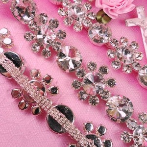 XR97 Floating Flower Rhinestone Trim 7/8 image 3