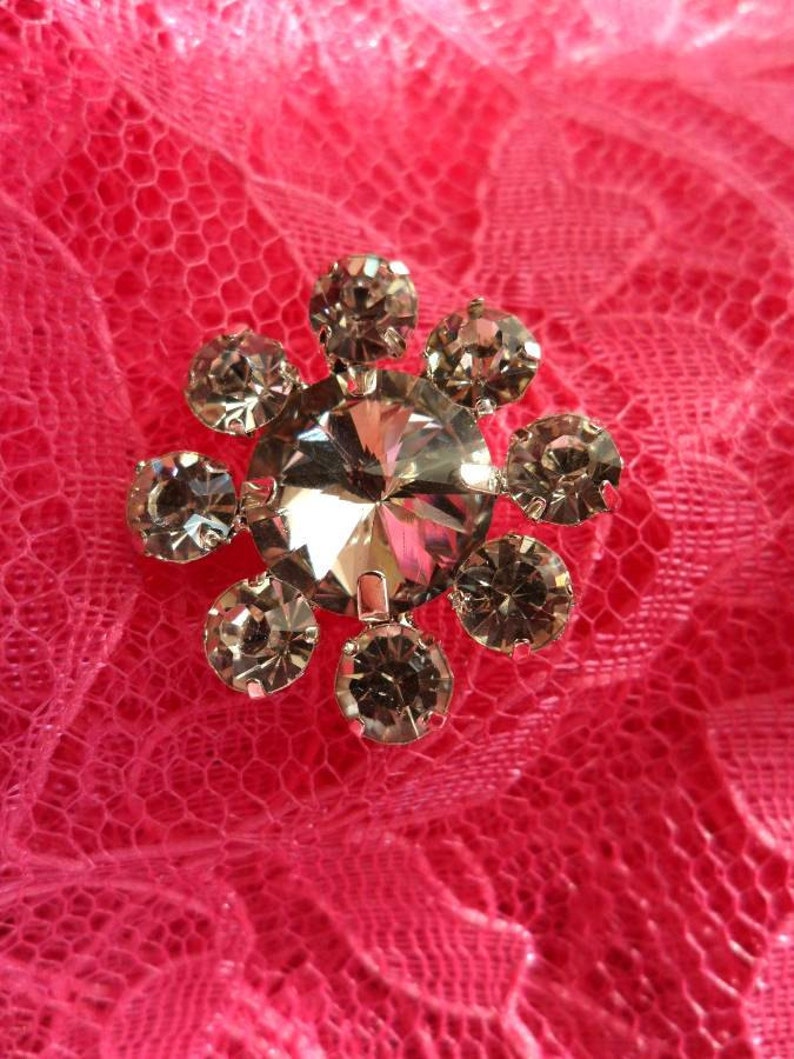 XR97 Floating Flower Rhinestone Trim 7/8 image 5