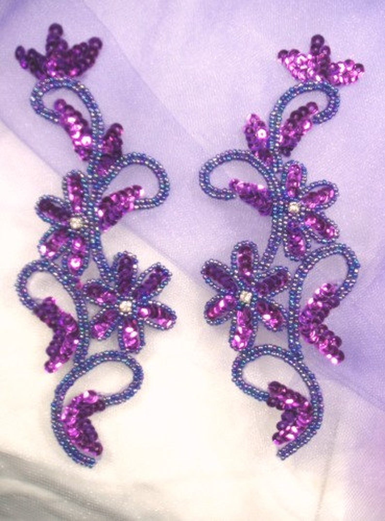 sequin and beaded appliques