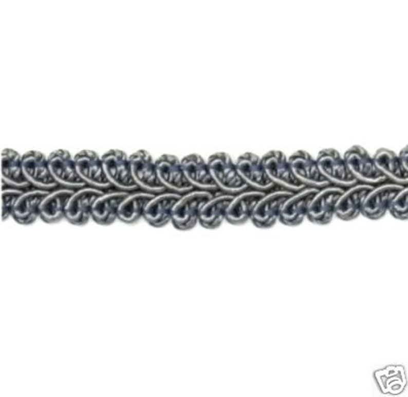 E1901 Pewter Gray Gimp Sewing Upholstery Trim 1/2 Etsy