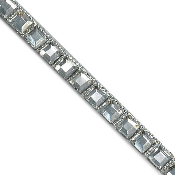 E7007 Crystal Square Hot Fix Rhinestone Banding Trim Wedding Cake Decor 3//8/"
