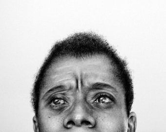 James Baldwin Fine Art Pencil Drawing Portrait Signed Print