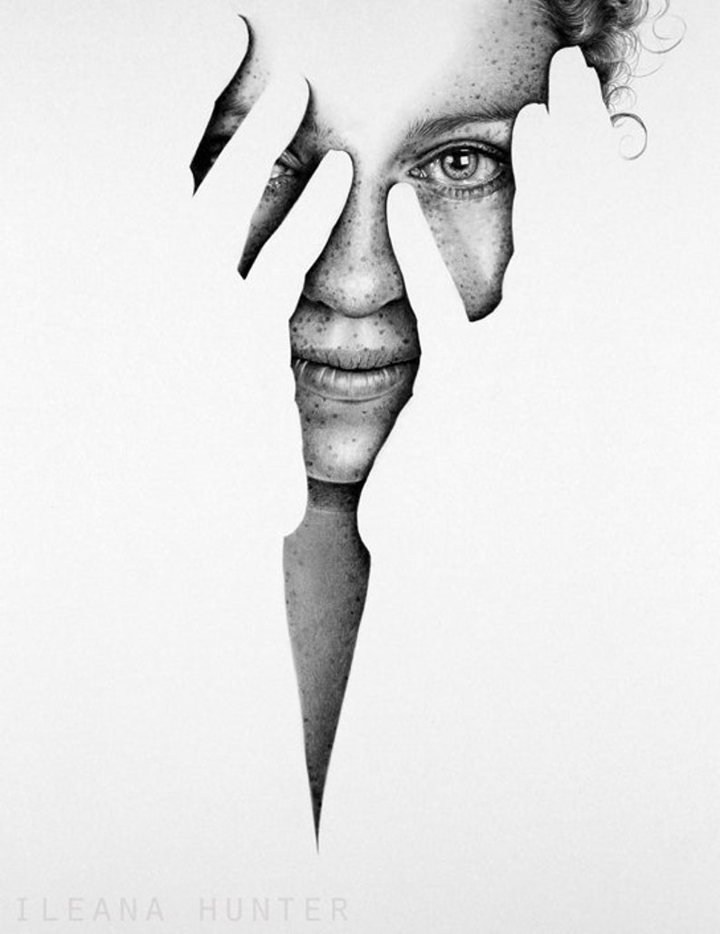 Original Fine Art Portrait Pencil Drawing Etsy