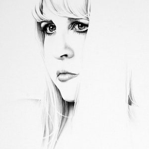 Stevie Nicks Pencil Drawing Fine Art Portrait  PRINT Hand Signed