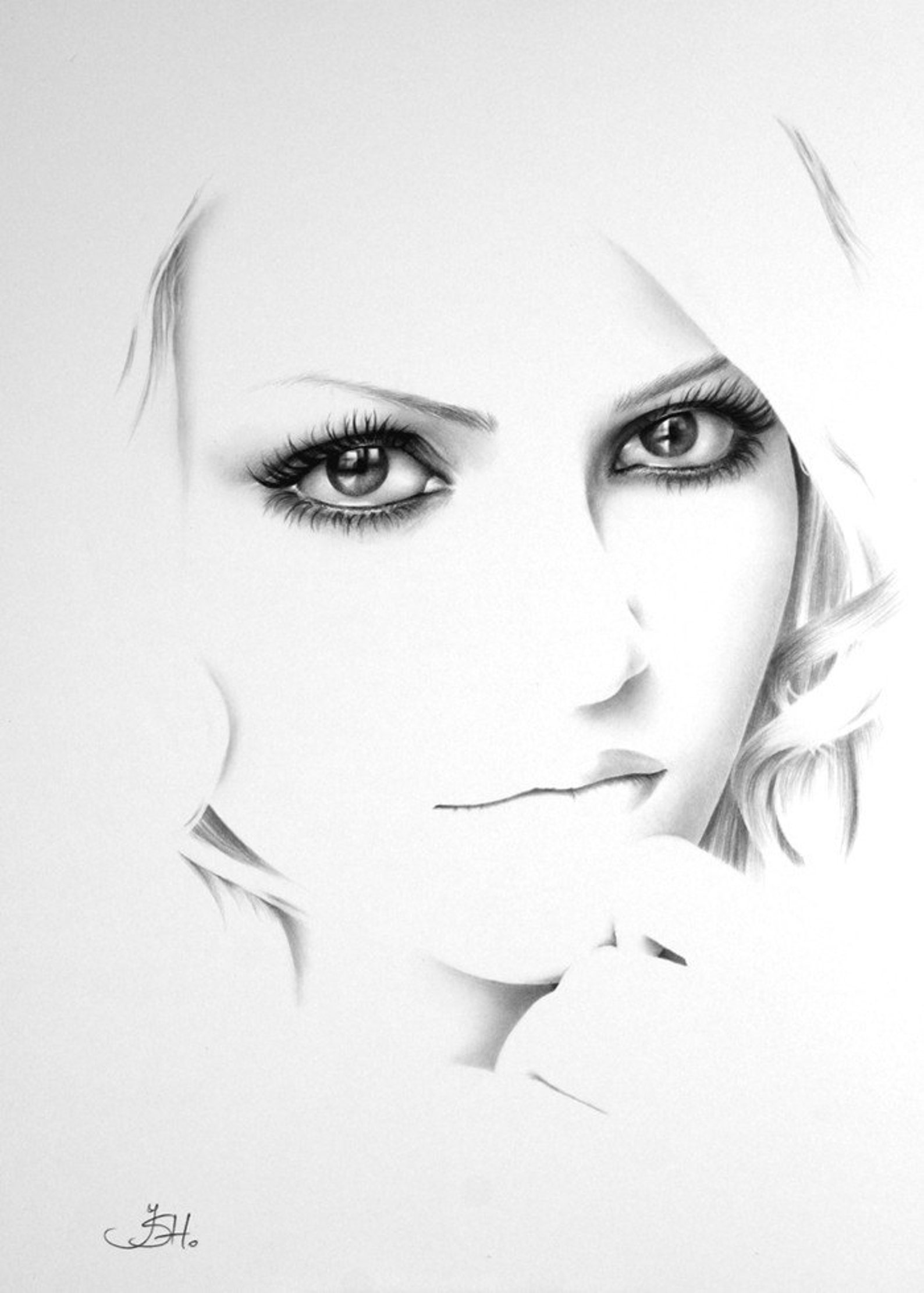 Wojak деперссринйы. рисунок белым на черном.