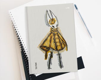 Hardcover Blank Journal Matte Hollow Knight Silksong Hornet brown coat Art Notebook Gift for Gamer Creative Journals Art Sketchbook