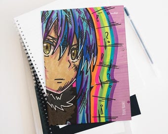 Hardcover Lined Journal Matte Reincarnated as a Slime  Rimuru Tempest Samurai Sketchbook for Student and Anime Lover Lined Notepad for Notes