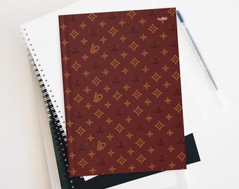 EFT Hardcover Lined Journal Matte Louis Peeton Escape from Tarkov Personalised Prestige Notebook for PC Gamers Red Luxe Motif