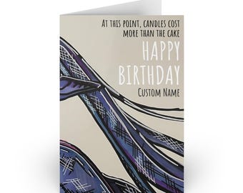 Birthday Card Frieren Dark Humor Quirky Art Note Card for Otaku Lovers