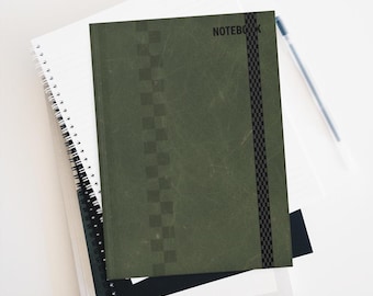 EFT Slim Diary Notebook Lined Hardcover Journal Matte Escape from Tarkov Personalised Notebook for PC Gamers Fake Elastic Band