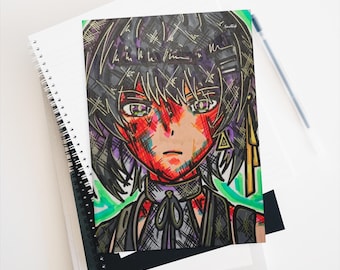 Hardcover Lined Matte Journal Wuthering Waves Rover Resonator Anime Girl Character Notebook