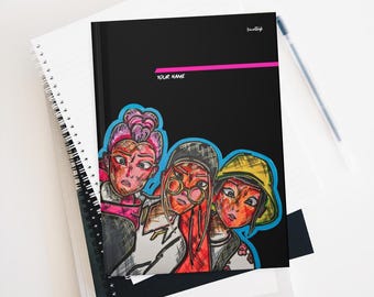 Hardcover Lined Journal Matte Demon Hunters K-Pop Personalised Song Writing Notebook for Girls and Teenagers