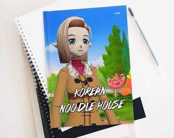 Hardcover Blank Journal Matte Korean Noodle House Steam Game Cooking Notebook