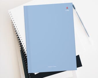 finaltask's Fruit Pastel Hardcover Lined Journal Matte Personalised Minimal Watermelon Powder Blue  Hardcover Notebook