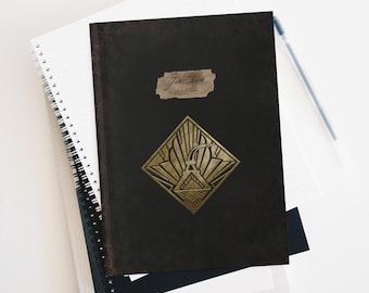 Hardcover Lined Journal Matte Clair Obscur Expedition 33 Gustave Gold Edition Personalised Notebook for Gamers