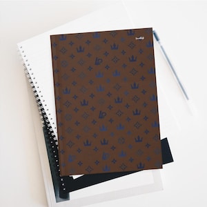 EFT Hardcover Lined Journal Matte Louis Peeton Escape from Tarkov Personalised Prestige Notebook   Brown Pattern