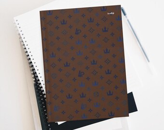 EFT Hardcover Lined Journal Matte Louis Peeton Escape from Tarkov Personalised Prestige Notebook   Brown Pattern