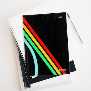 Arc Raiders Black Hardcover Lined Journal Matte for Gamers Personalised Notebook Modern Design Extraction Shooter Console Players