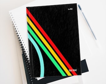 Arc Raiders Black Hardcover Lined Journal Matte for Gamers Personalised Notebook Modern Design Extraction Shooter Console Players