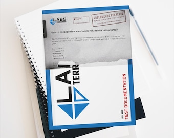 Escape from Tarkov EFT Terragroup LABS Test Documentation Personalized Prestige Notebook for Gamers