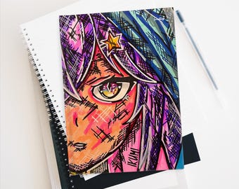 Hardcover Blank Journal Matte IKUMI Twitch Steamer Personalised Notebook for Anime Lovers VTUBER