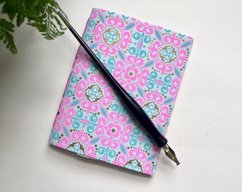 Handbound Eco-Friendy Notebook in Pink and Blue
