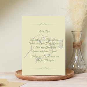 Papa Geschenk, Vatertag, Geburtstag, kleine Aufmerksamkeit, Digitaler Download