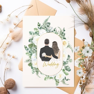 Tarjeta de boda Elegante tarjeta de invitación para el día más hermoso de tu vida.