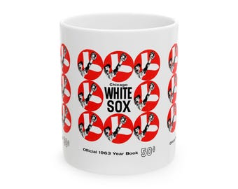 1963 Vintage Chicago White Sox Baseball Yearbook Cover - Ceramic Mug, 11oz