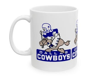1960's Dallas Cowboys Football - Ceramic Mug, 11oz