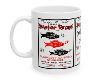 1940 Vintage WPA Poster - Junior Prom - Ceramic Mug, 11oz