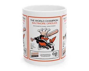 Vintage 1966 Baseball Baltimore Orioles Spring Training Ceramic Mug, 11oz 15oz, Gift for Sports Fans, Orioles Memorabilia,